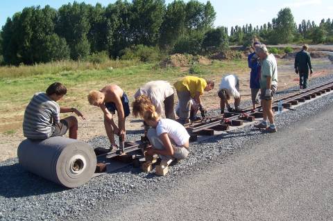 En plein travail
